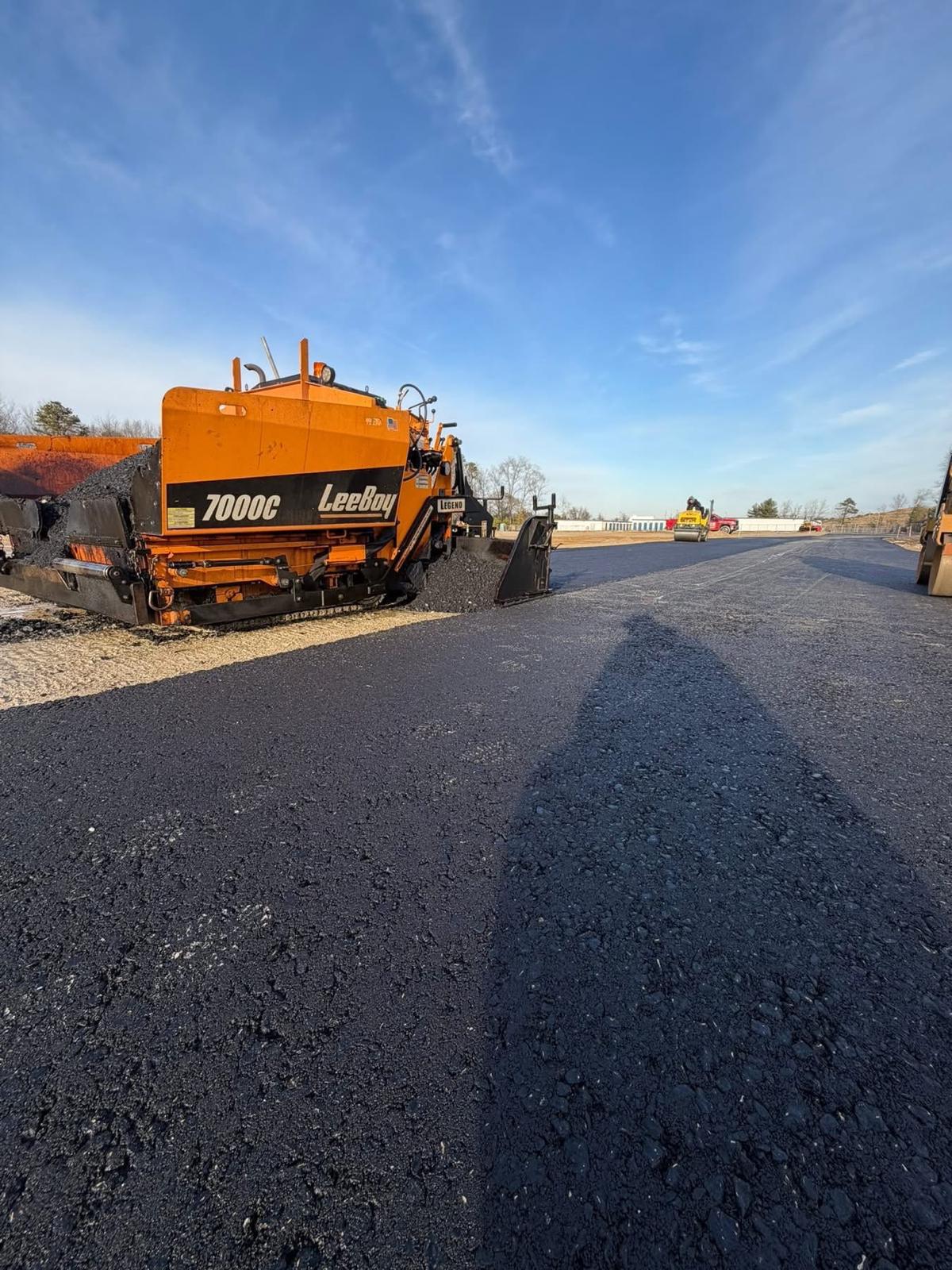 Commercial parking lot